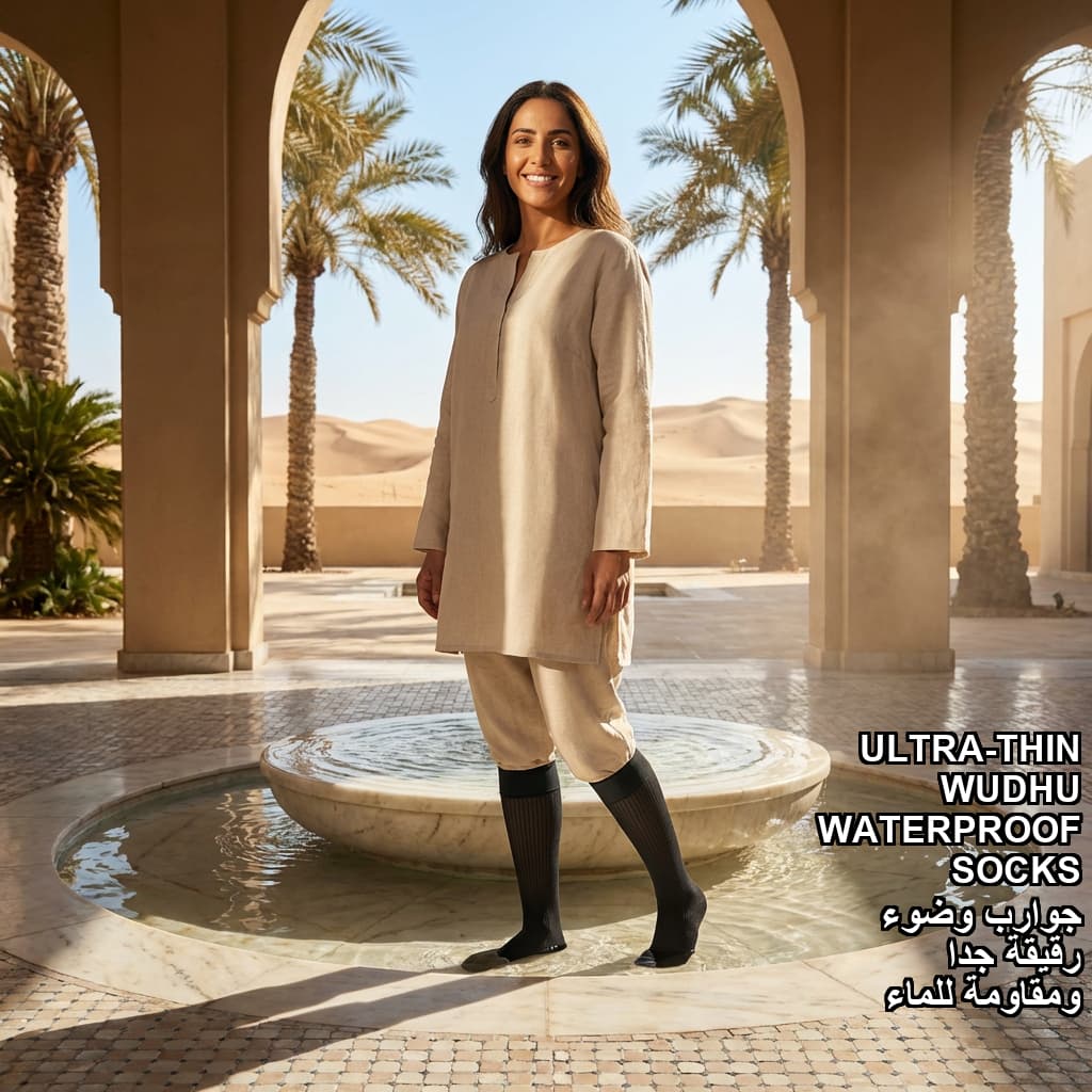 Ultra-Thin Wudhu Waterproof Socks